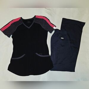 Scrub Set Cherokee Infinity Top & Grey's Anatomy Pants In Matching Colors XXsmal